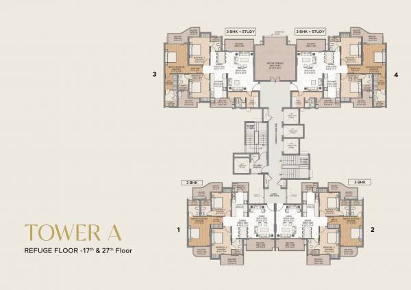 Tower A1 Cluster Plan from 17th to 27th Floor eternia Tower A1 Cluster Plan from 17th to 27th Floor