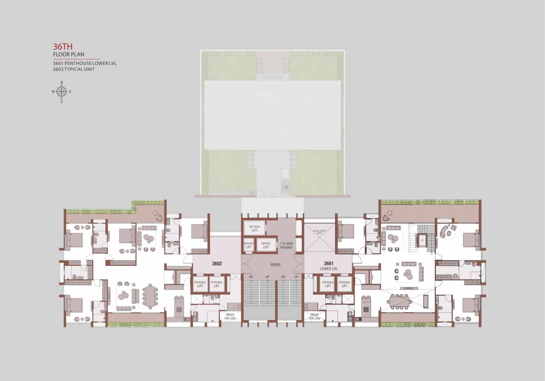  skyzenia A Cluster Plan for 36th Floor