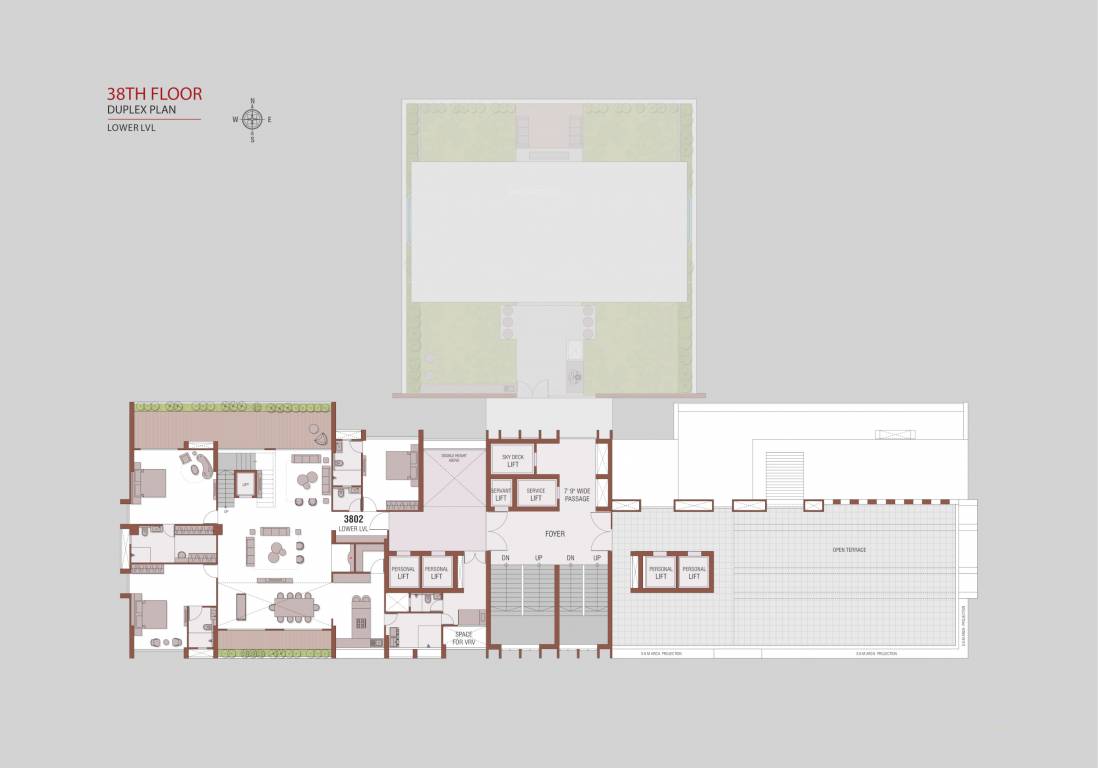  skyzenia A Cluster Plan for 38th Floor