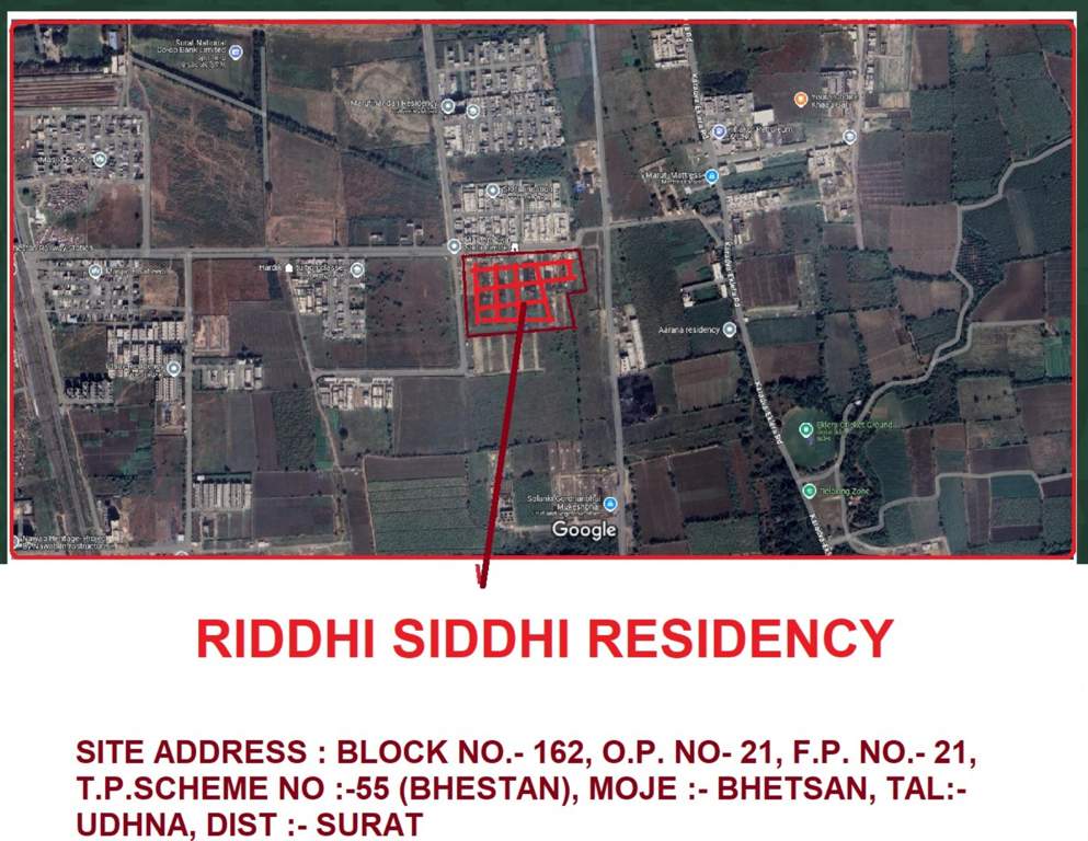  riddhi siddhi residency Location Plan