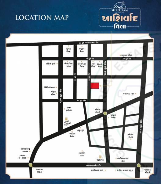  ashirwad-villa Location Plan