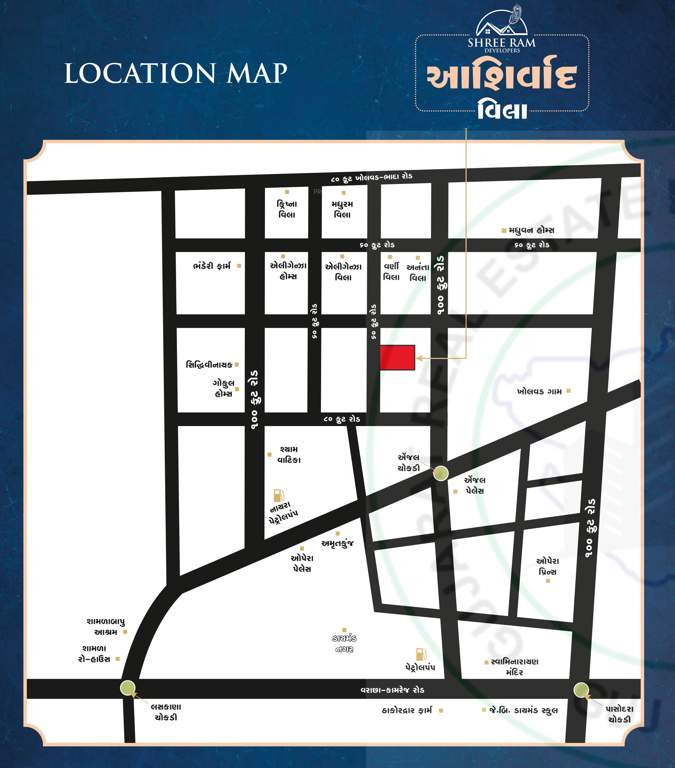 ashirwad villa Location Plan