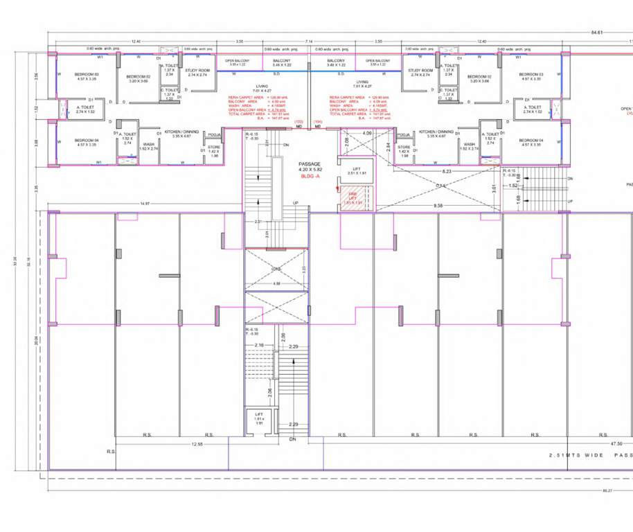  veer arihanta Block A Cluster Plan for 1st Floor