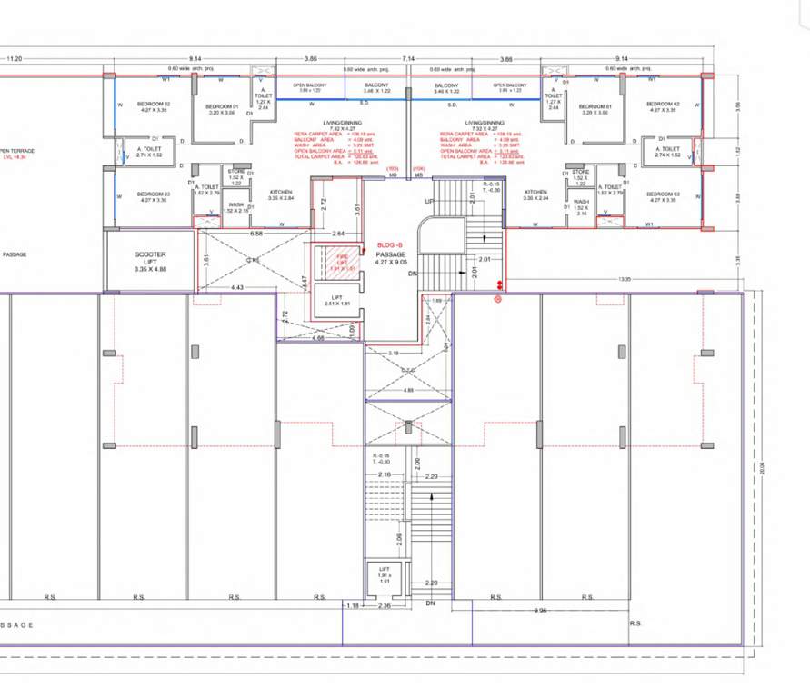  veer arihanta Block B Cluster Plan for 1st Floor