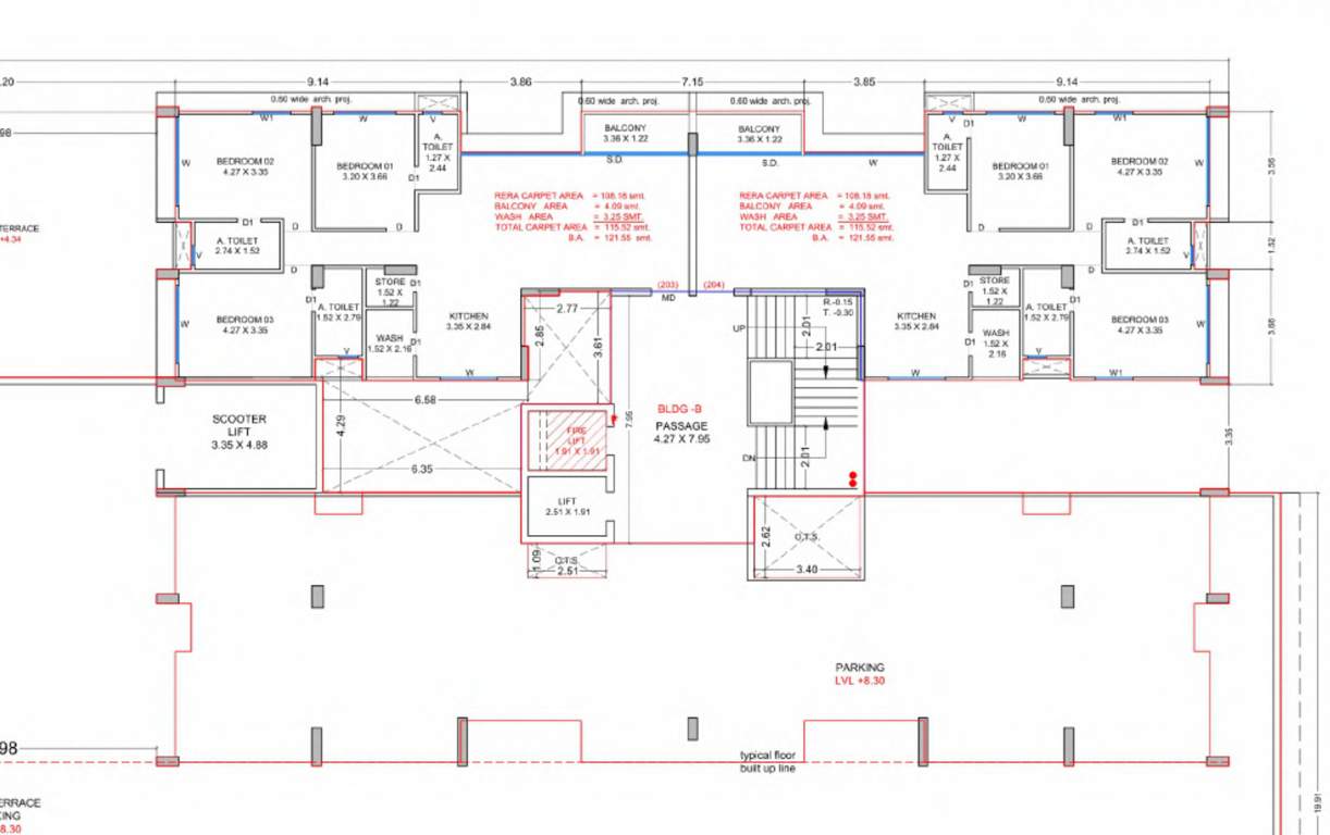  veer arihanta Block B Cluster Plan for 2nd Floor