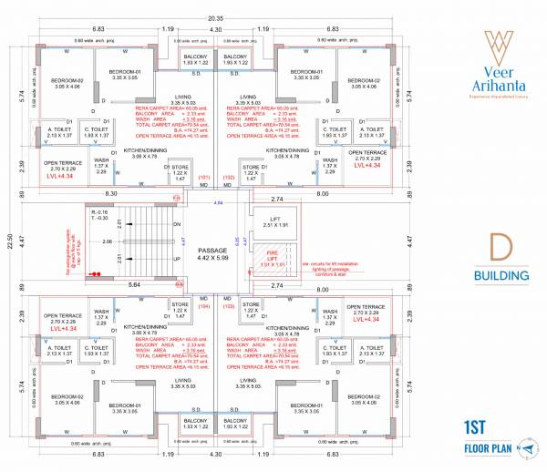 Block D Cluster Plan for 1st Floor veer-arihanta Block D Cluster Plan for 1st Floor