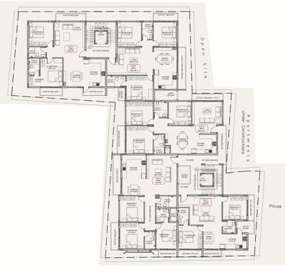  vnr-land-mark VNR Land Mark Cluster Plan from 1st to 4th Floor