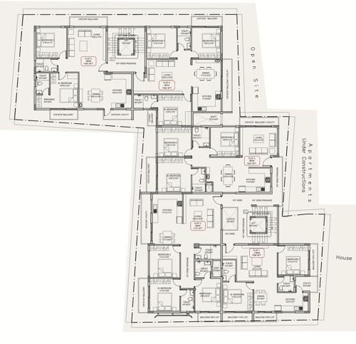  vnr-land-mark VNR Land Mark Cluster Plan from 1st to 4th Floor