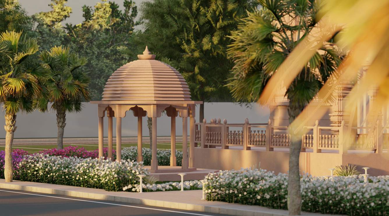  mm city Landscape Garden and Tree Planting