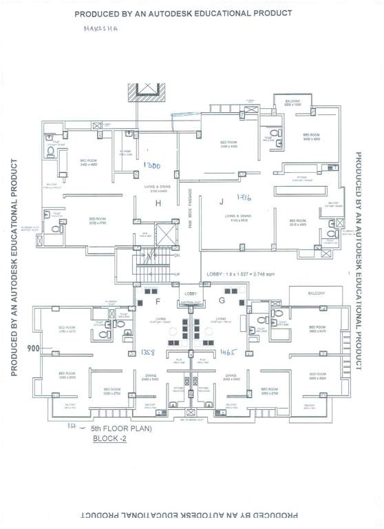  nakesha Nakesha Block 2 Cluster Plan from 1st to 5th Floor
