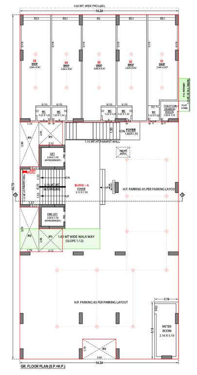  shikshapatri shlok Block A Cluster Plan for ground Floor