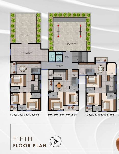 Hema Nilaya Cluster Plan for 5th Floor hema-nilaya Hema Nilaya Cluster Plan for 5th Floor