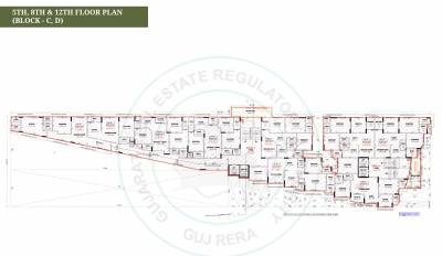  murlidhar-paradise C,D Cluster Plan 5,8,12 floor plan