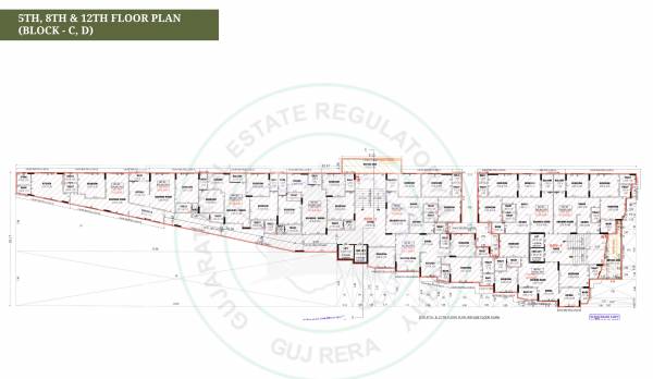  murlidhar-paradise C,D Cluster Plan 5,8,12 floor plan