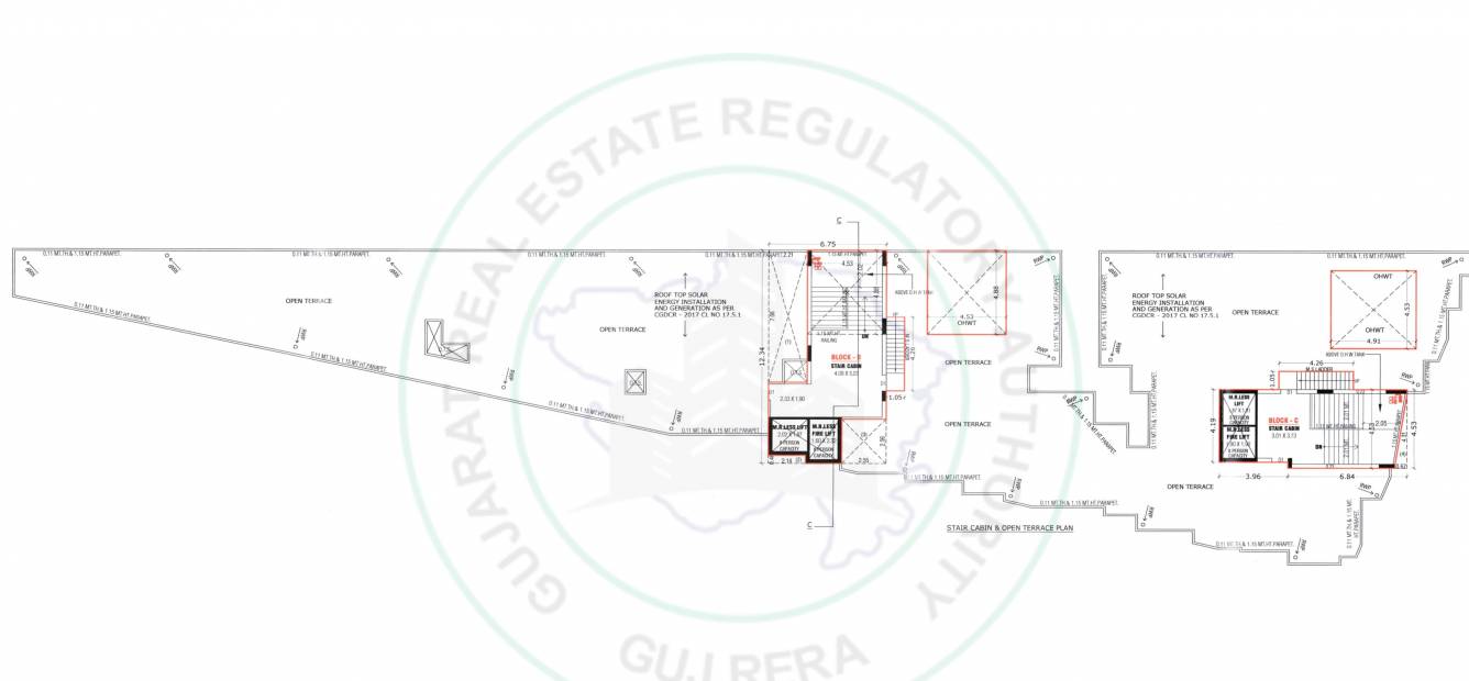  murlidhar paradise C,D Cluster Plan Terrace floor plan