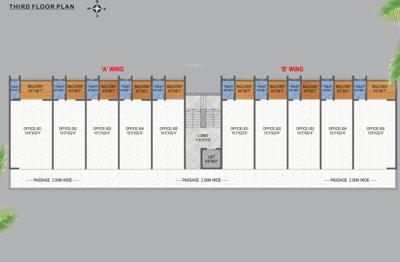  shree-gajanan-business-square Shree Gajanan Business Square Cluster Plan for 3rd Floor