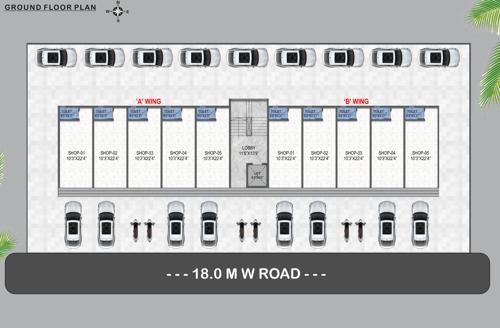  shree-gajanan-business-square Shree Gajanan Business Square Cluster Plan for ground Floor