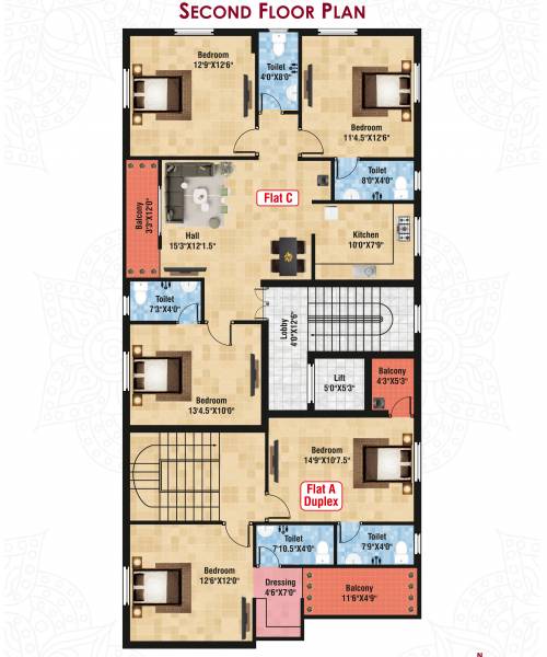  aadhira Aadhira Cluster Plan for 2nd Floor