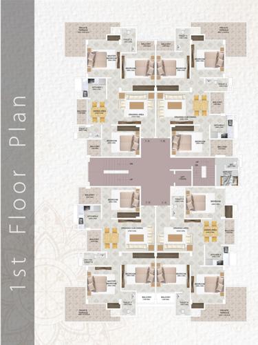  bhagawati-enclave Bhagawati Enclave Cluster Plan for 1st Floor
