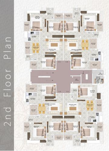  bhagawati-enclave Bhagawati Enclave Cluster Plan for 2nd Floor