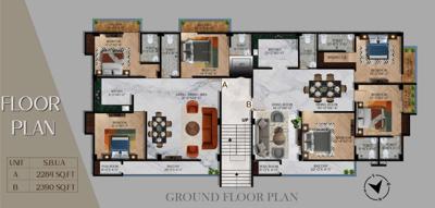  nikita-vrindaban-residency Nikita Vrindaban Residency Cluster Plan for ground Floor