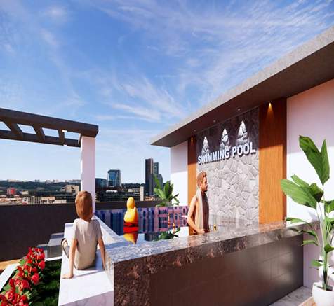  nikita vrindaban residency Swimming Pool