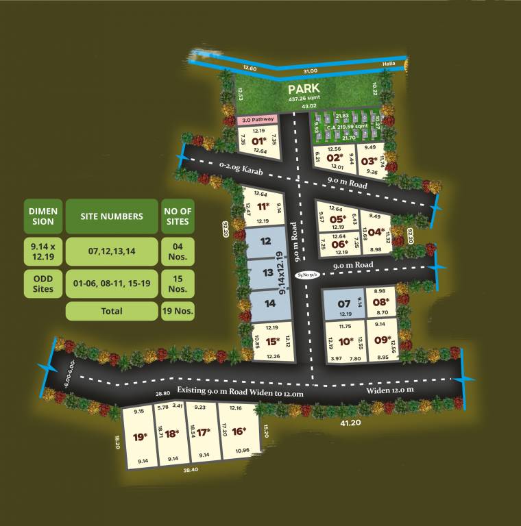  enclave Layout Plan