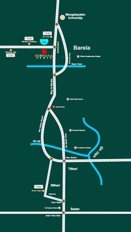  nirwana homes Location Plan