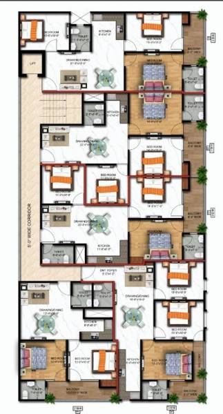  aspire Tower B Cluster Plan from 1st to 5th Floor