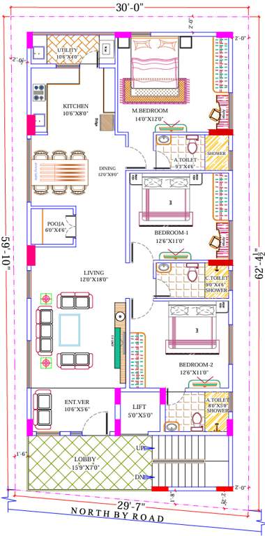  sri raghavendra golden nest Sri Raghavendra Golden Nest Cluster Plan from 1st to 4th Floor