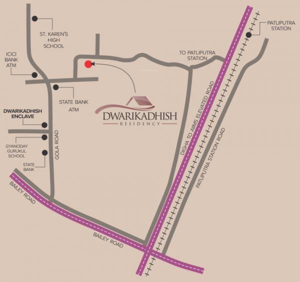  dwarikadhish-residency Location Plan