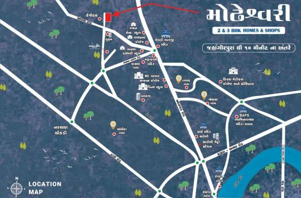 Location Plan modheshwari-homes Location Plan
