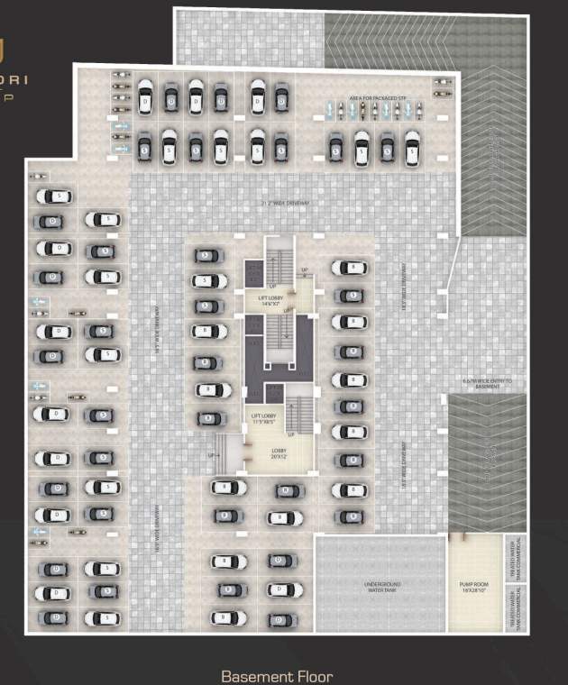  sapphire tower Sapphire Tower Basement  Cluster Plan