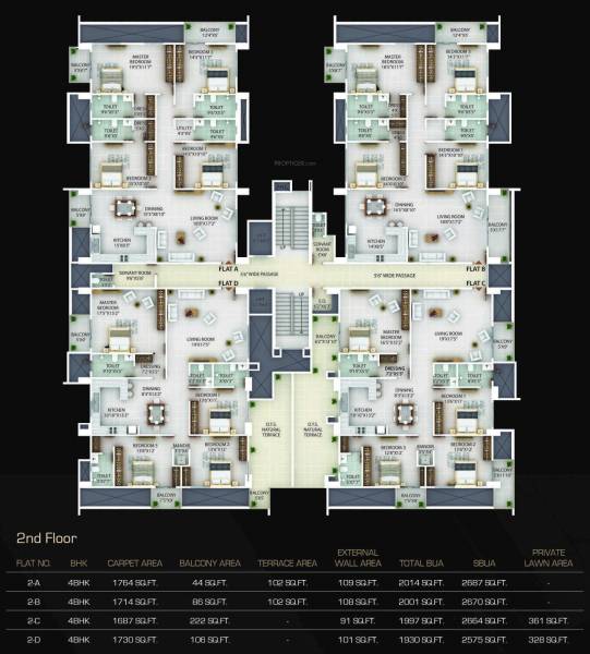 Sapphire Tower Cluster Plan for 2nd Floor sapphire-tower Sapphire Tower Cluster Plan for 2nd Floor