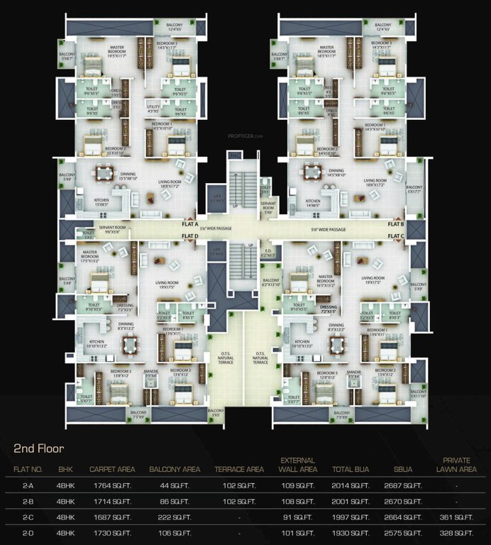  sapphire tower Sapphire Tower Cluster Plan for 2nd Floor