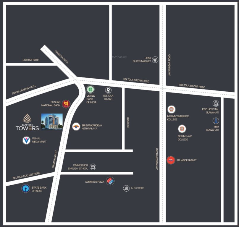  sapphire tower Location Plan