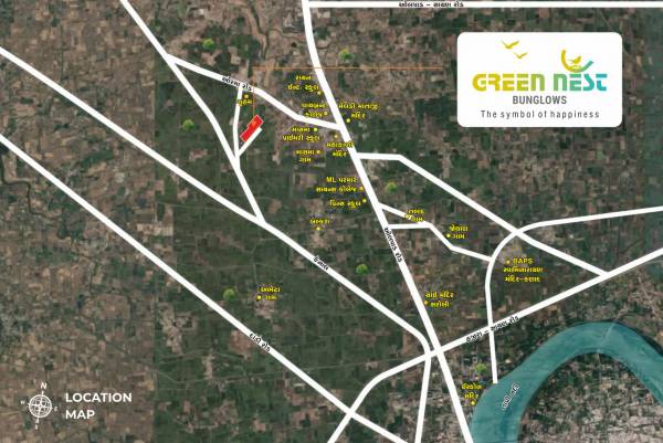  green-nest-bungalows Location Plan