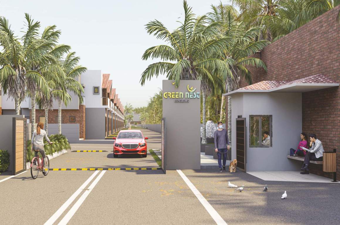 green nest bungalows Entrance Gate Security Cabin