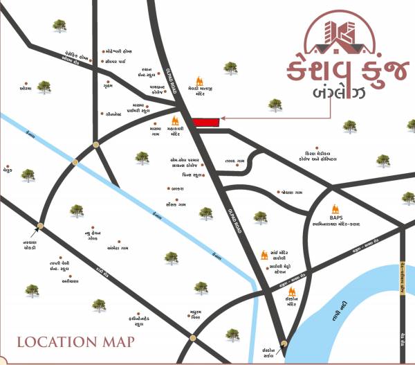  keshav-kunj-bungalows Location Plan