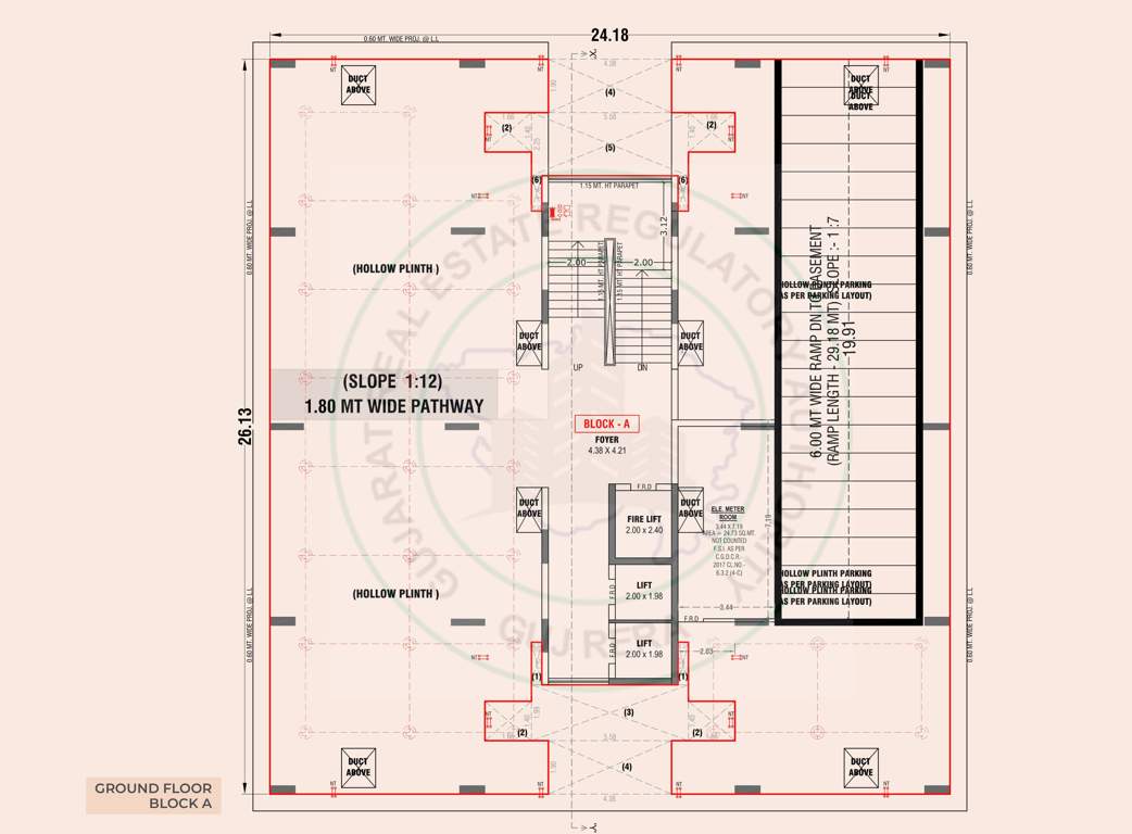 adhirath by sampad Block A Cluster Plan for ground Floor