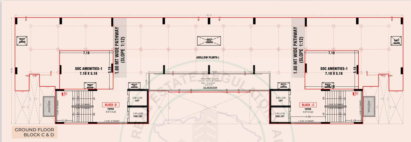  adhirath by sampad Block C Cluster Plan for ground Floor