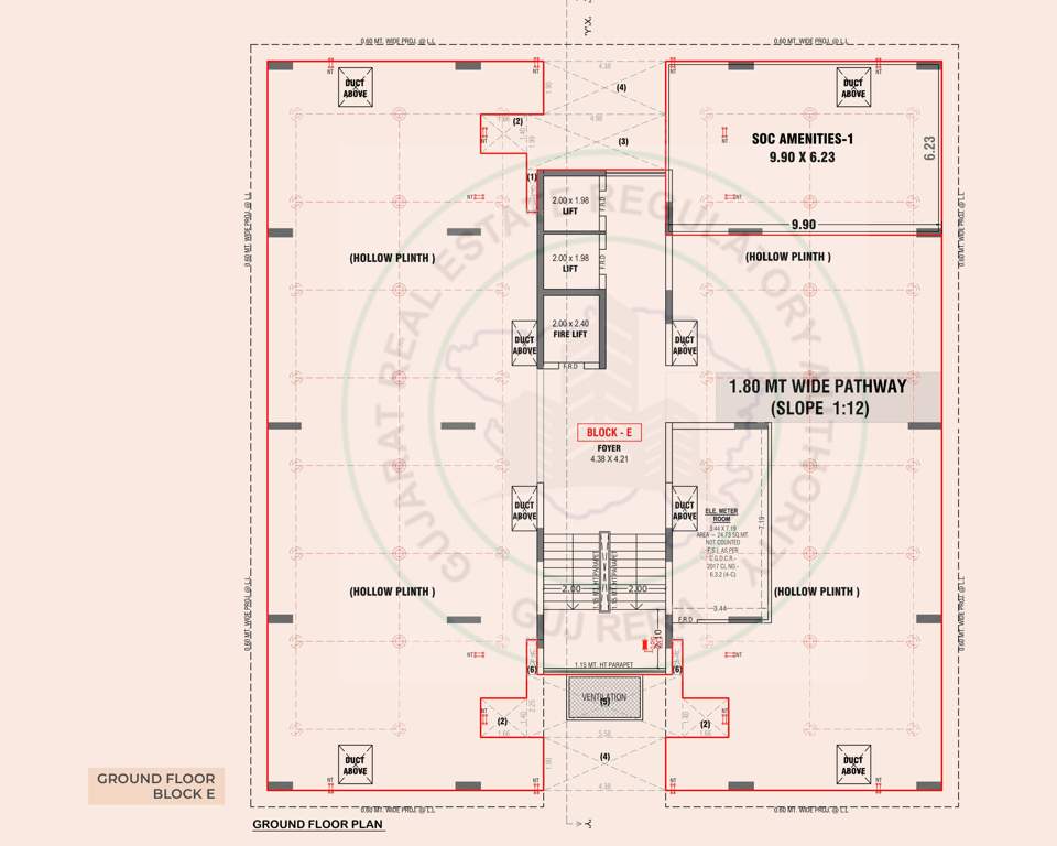  adhirath by sampad Block E Cluster Plan for ground Floor