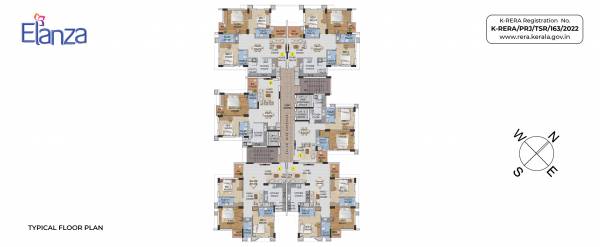  elanza Elanza Cluster Plan from 1st to 18th Floor