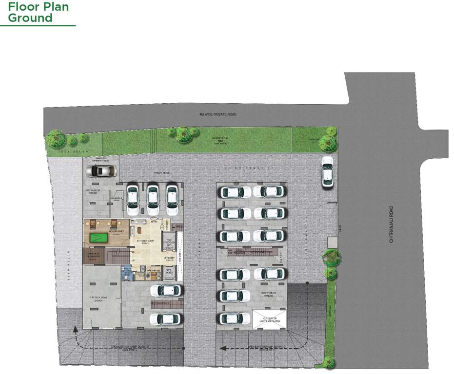  green fort Green Fort Cluster Plan for ground Floor