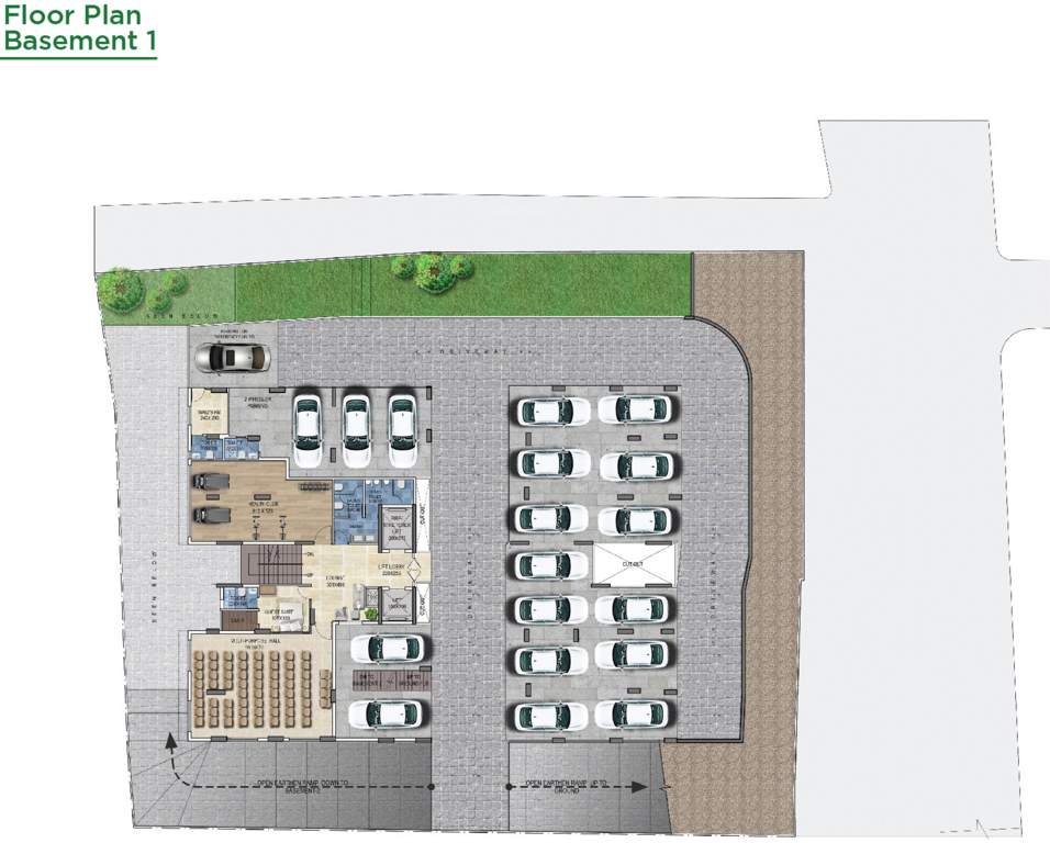  green fort Green Fort for Basement 1 Cluster Plan