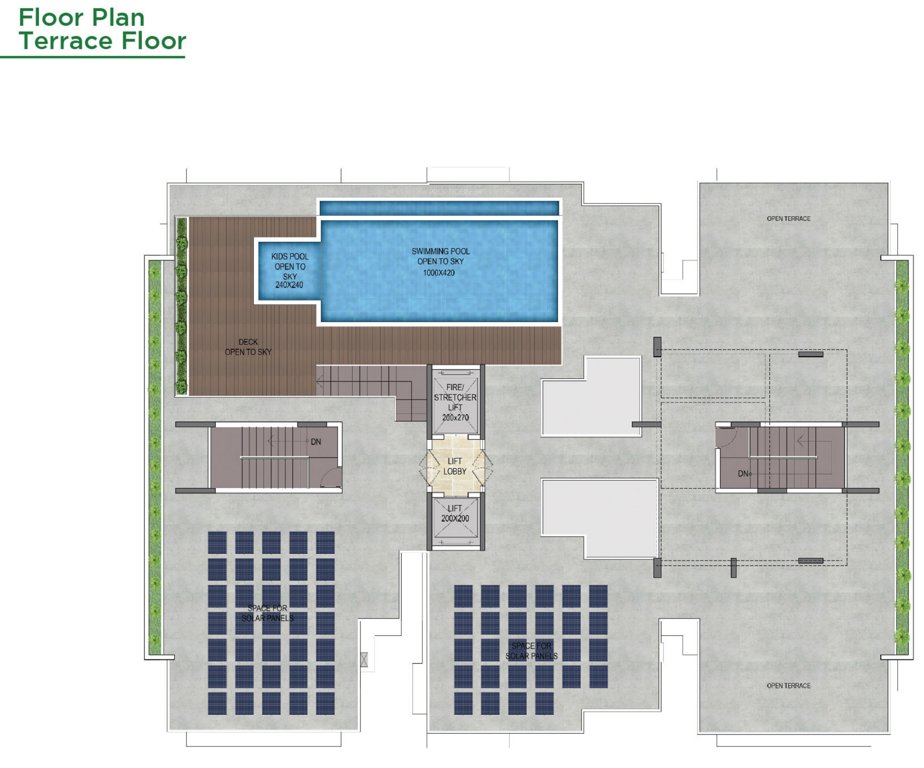  green fort Green Fort for Terrace Cluster Plan