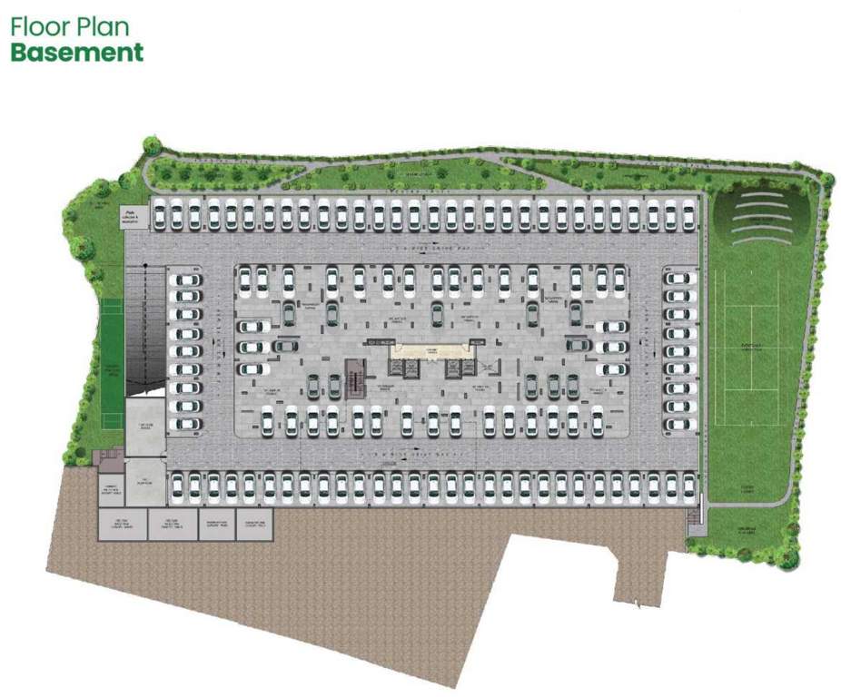  green heights Green Heights Cluster Plan for Basement Floor