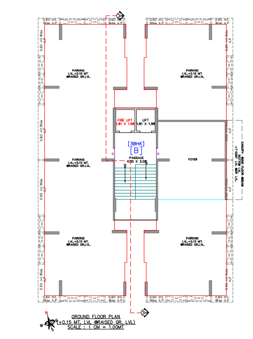  luxuria Building B Cluster Plan for ground Floor