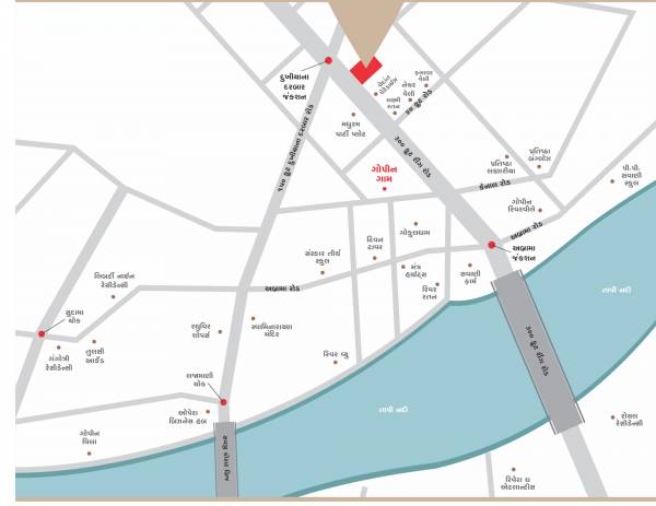  shagun-luxuria Location Plan