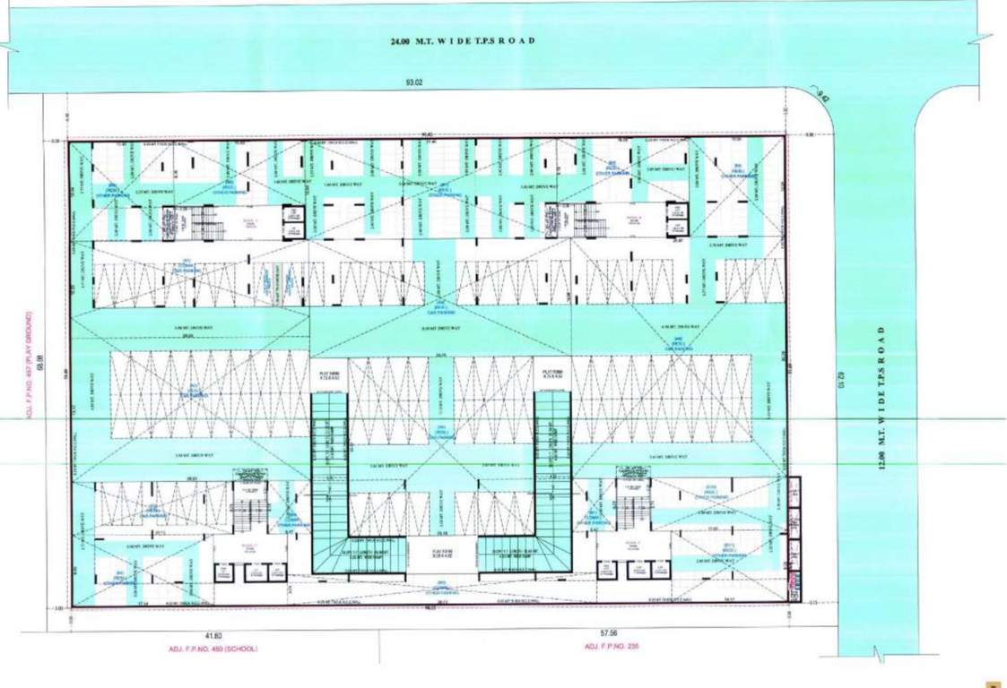  aalayam Basement 1 A,B,C,D,Cluster Plan